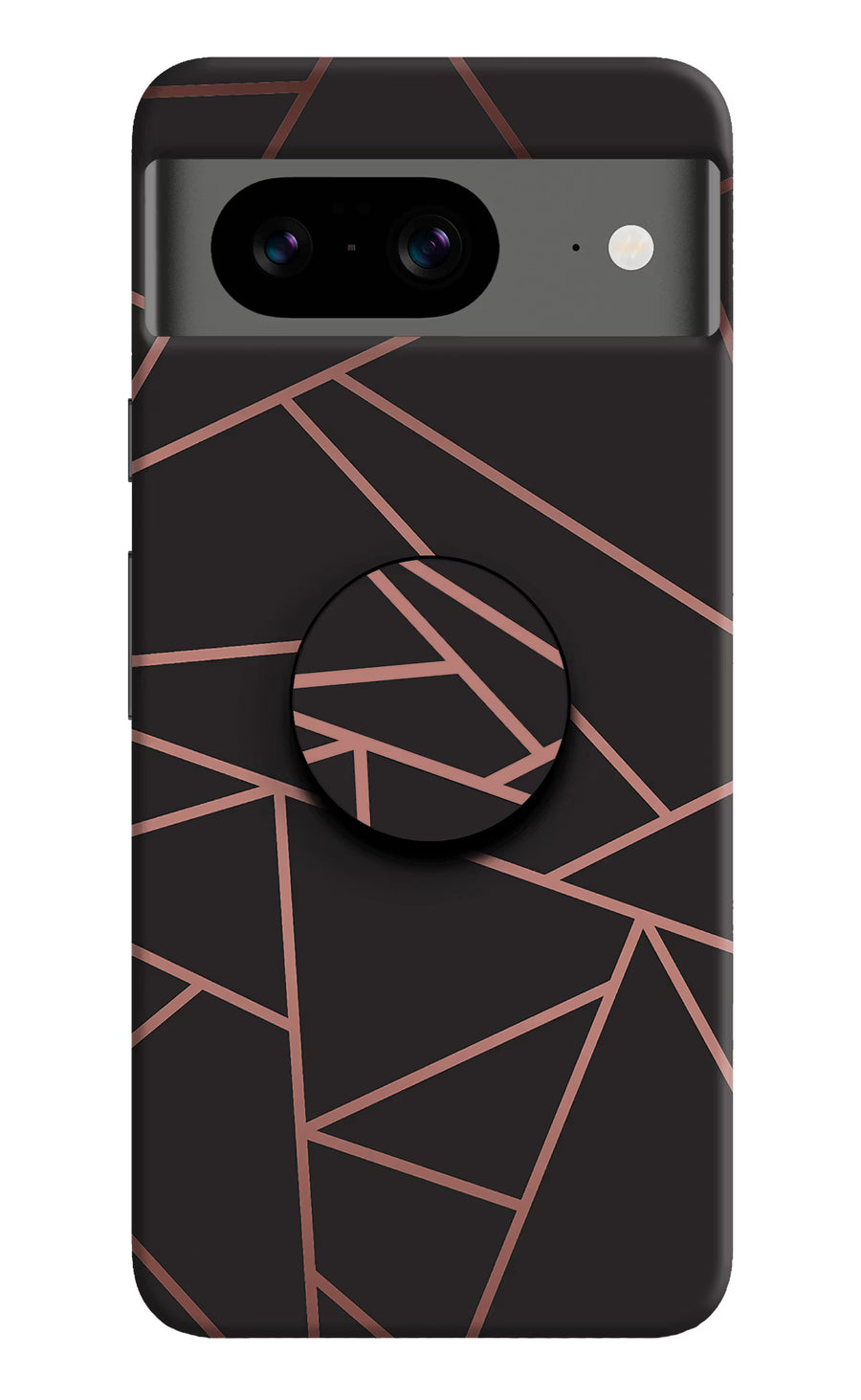 Geometric Pattern Google Pixel 8 Pop Case, Hard case