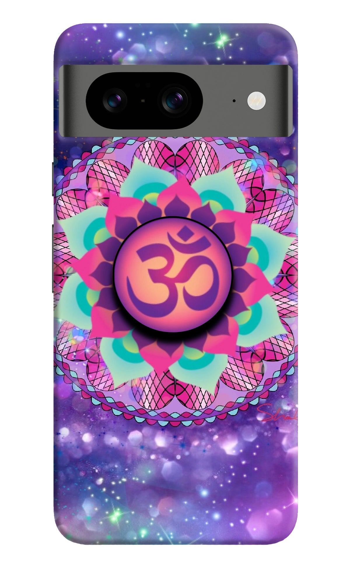 Om Purple Google Pixel 8 Pop Case