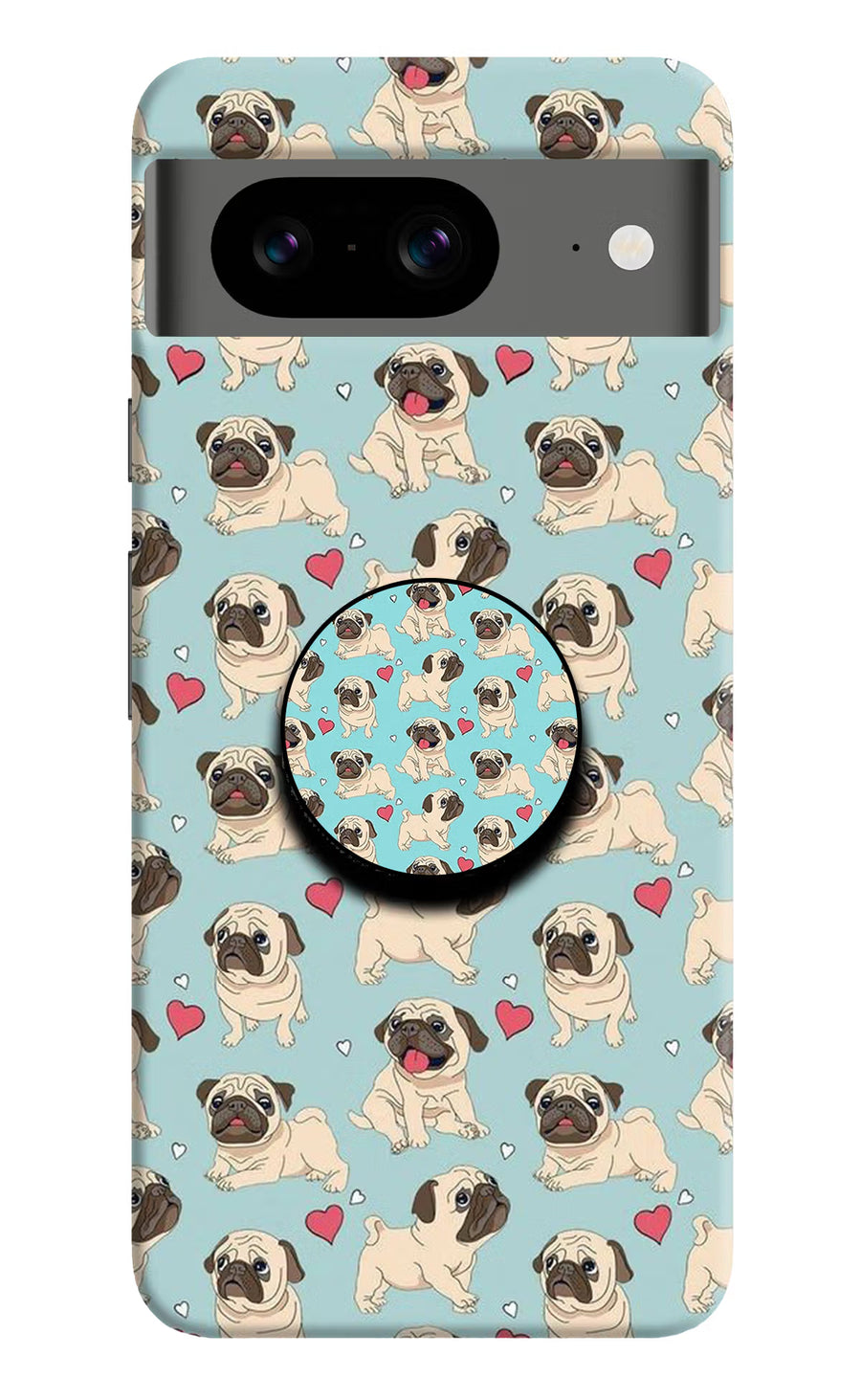 Pug Dog Google Pixel 8 Pop Case, Hard case