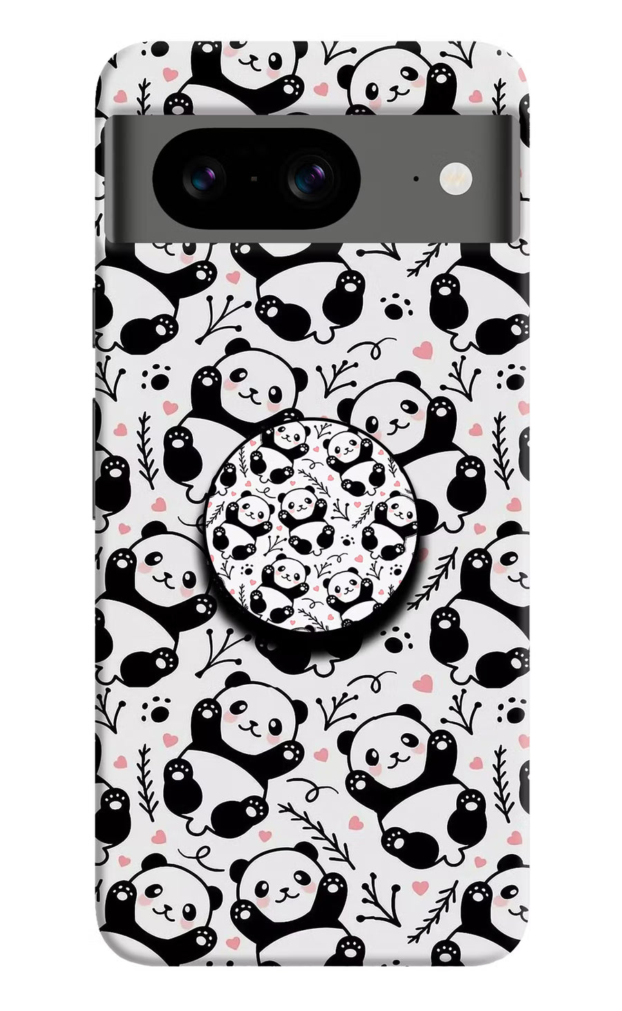 Cute Panda Google Pixel 8 Pop Case, Hard case