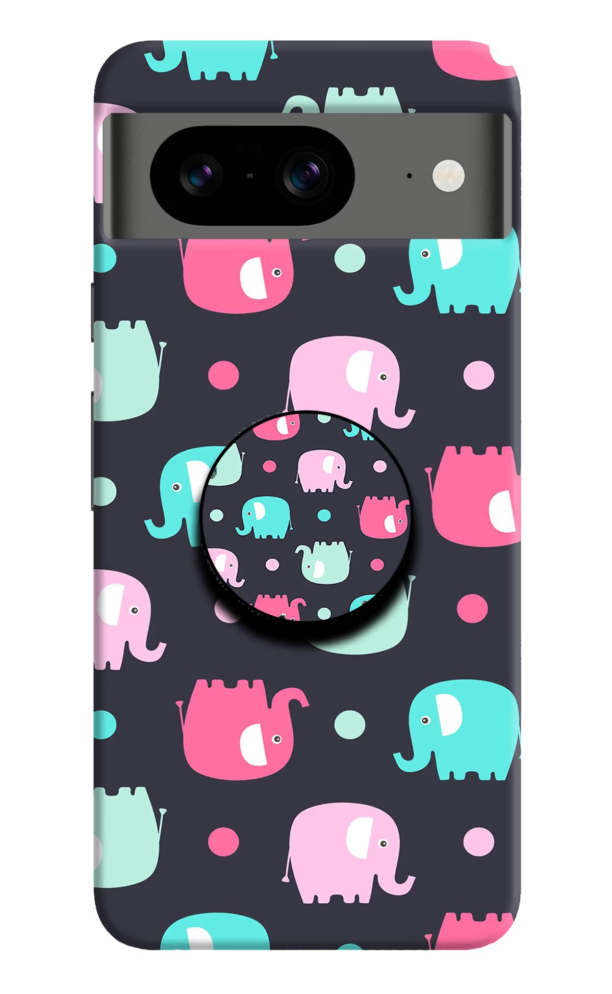 Baby Elephants Google Pixel 8 Pop Case by Casekaro