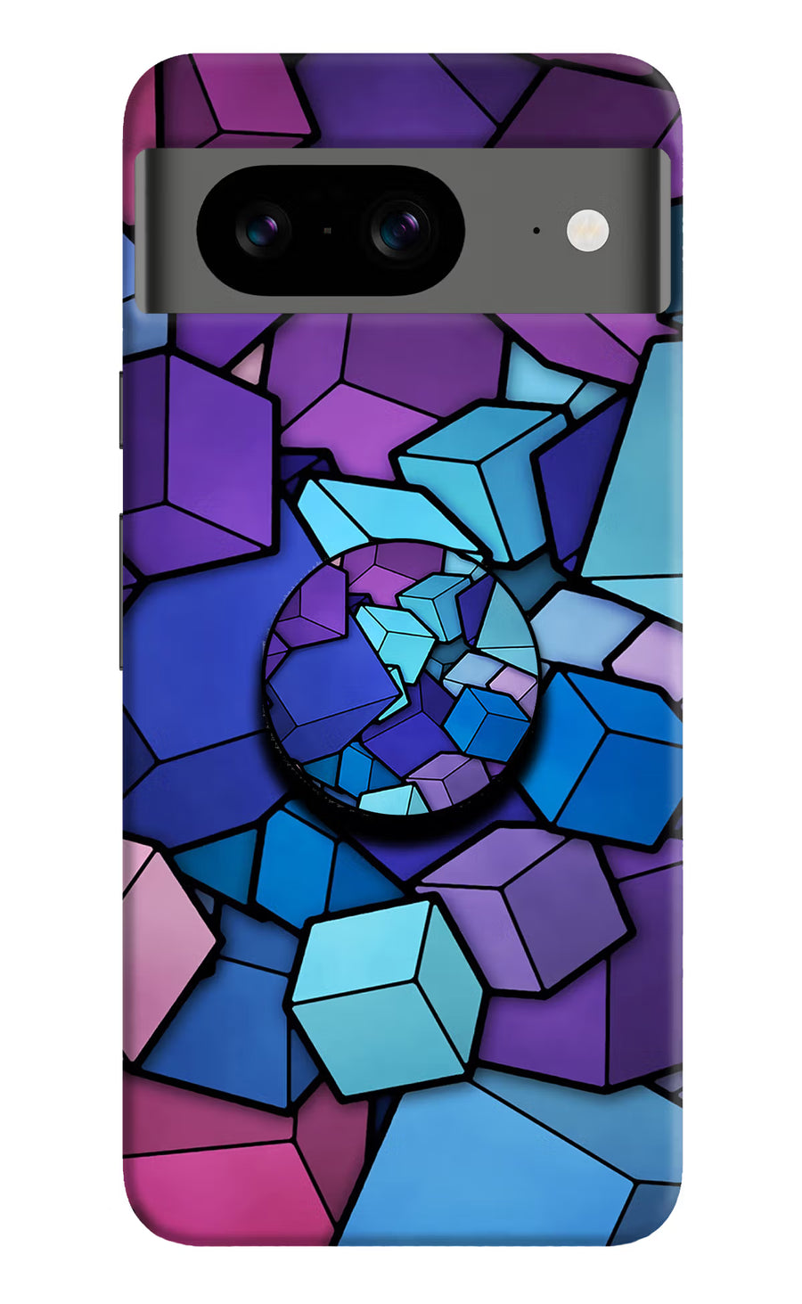 Cubic Abstract Google Pixel 8 Pop Case, Hard case