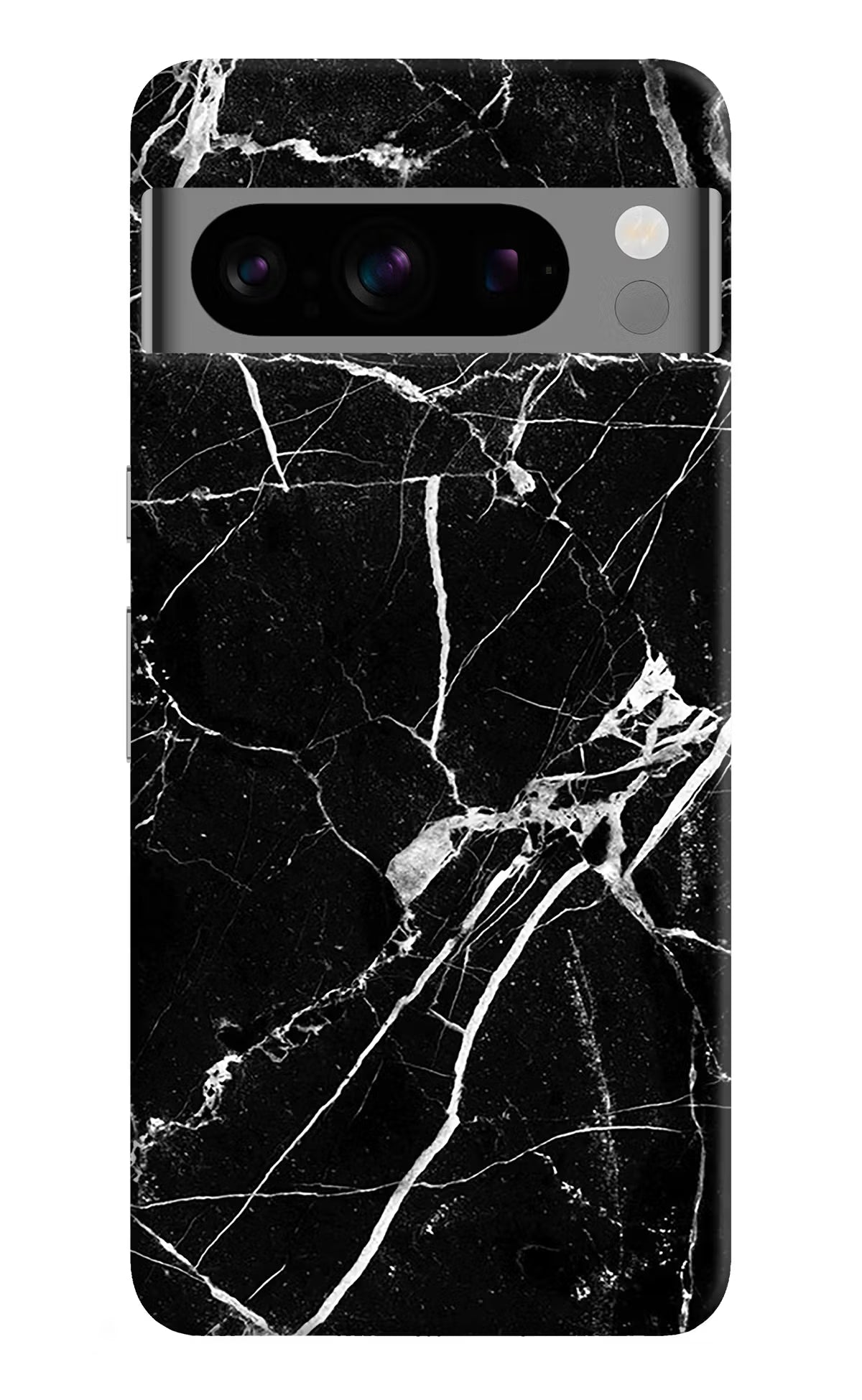 Black Marble Pattern Google Pixel 8 Pro Hard Case Back Cover by Casekaro