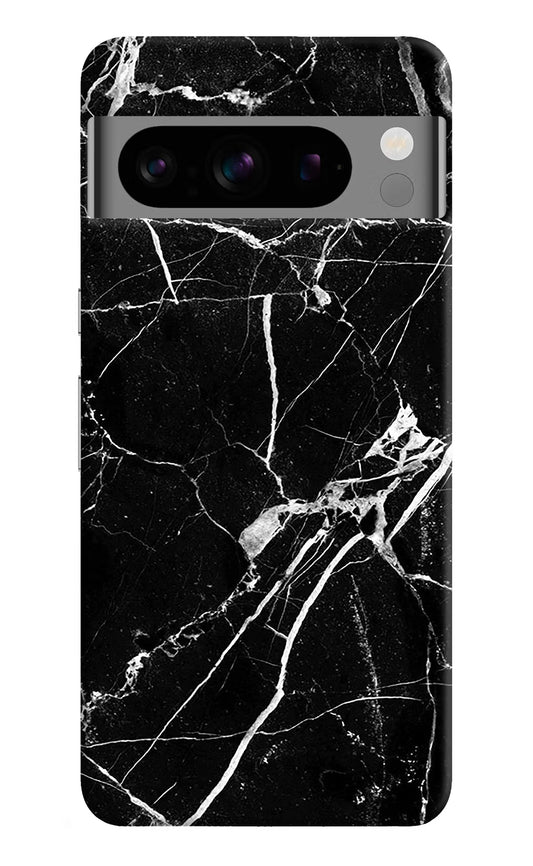 Black Marble Pattern Google Pixel 8 Pro Hard Case Back Cover by Casekaro