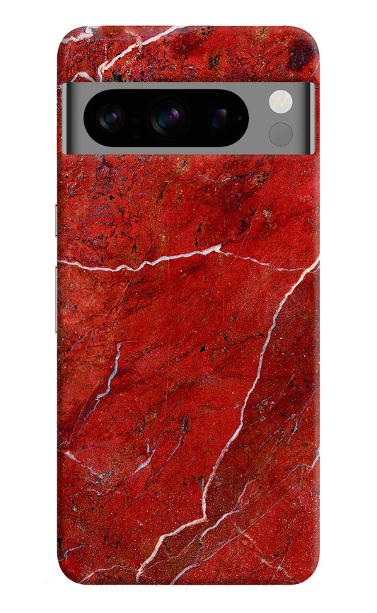 Red Marble Design Google Pixel 8 Pro Hard Case Back Cover by Casekaro