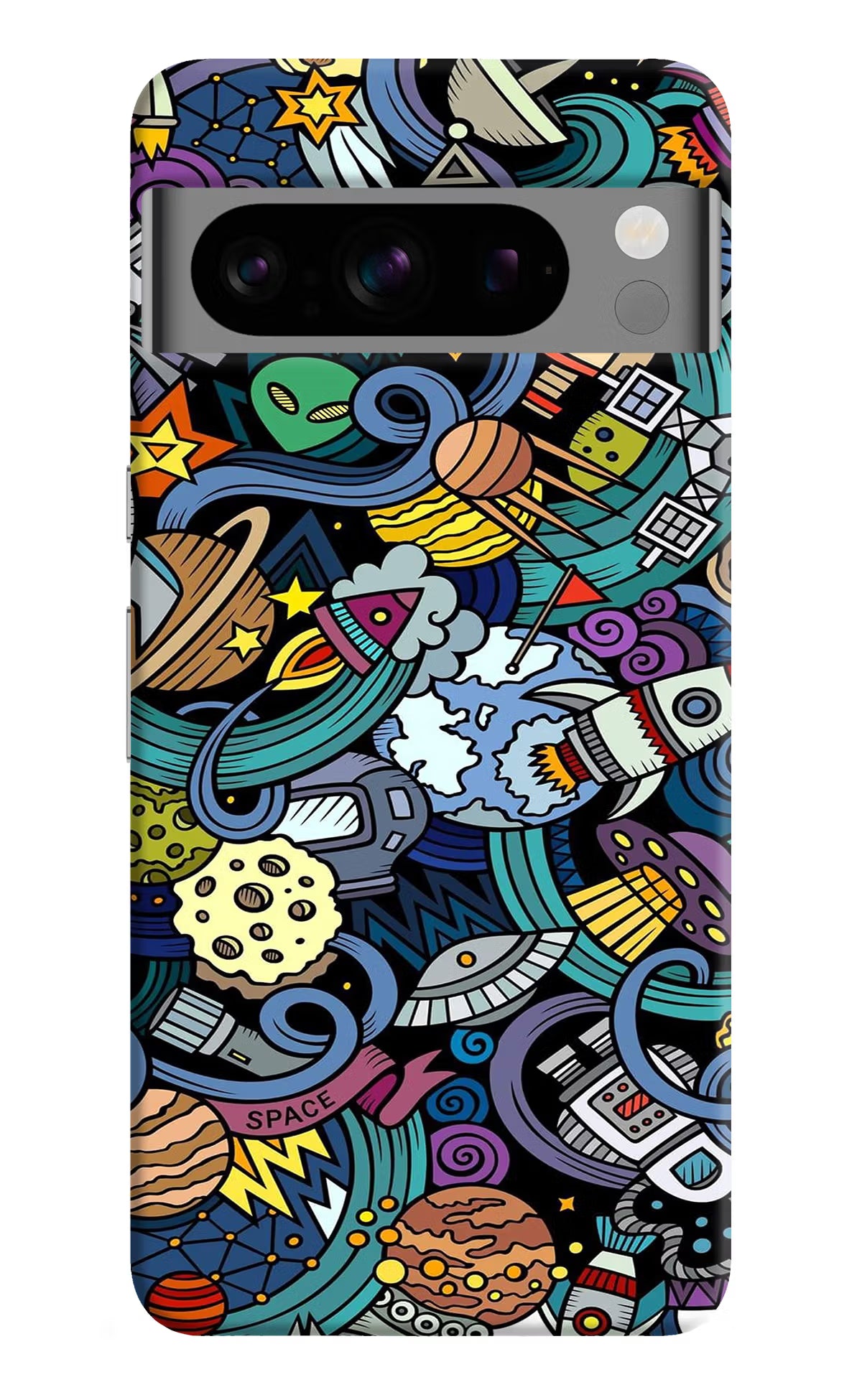 Space Abstract Google Pixel 8 Pro Hard Case Back Cover by Casekaro