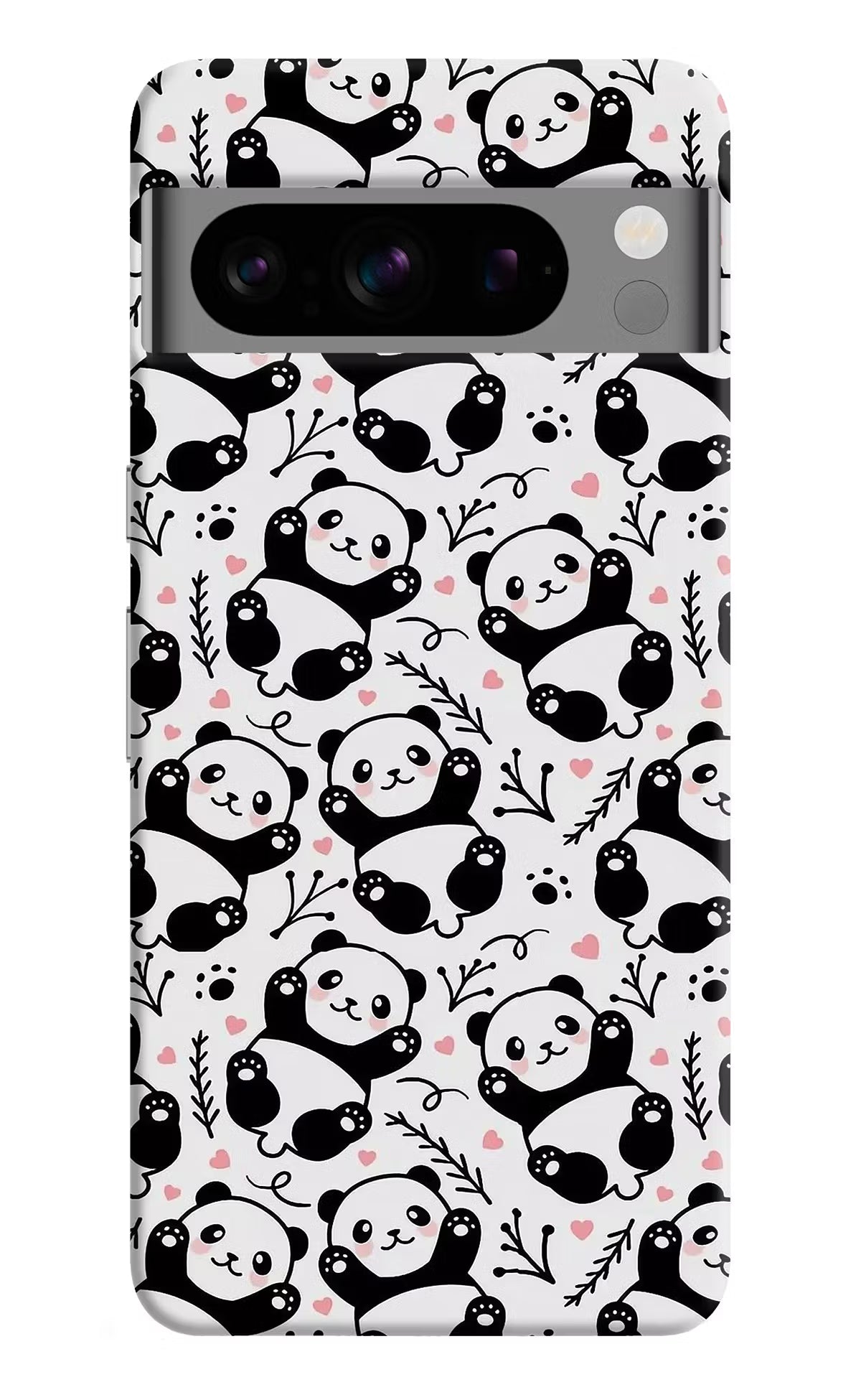 Cute Panda Google Pixel 8 Pro Hard Case Back Cover by Casekaro