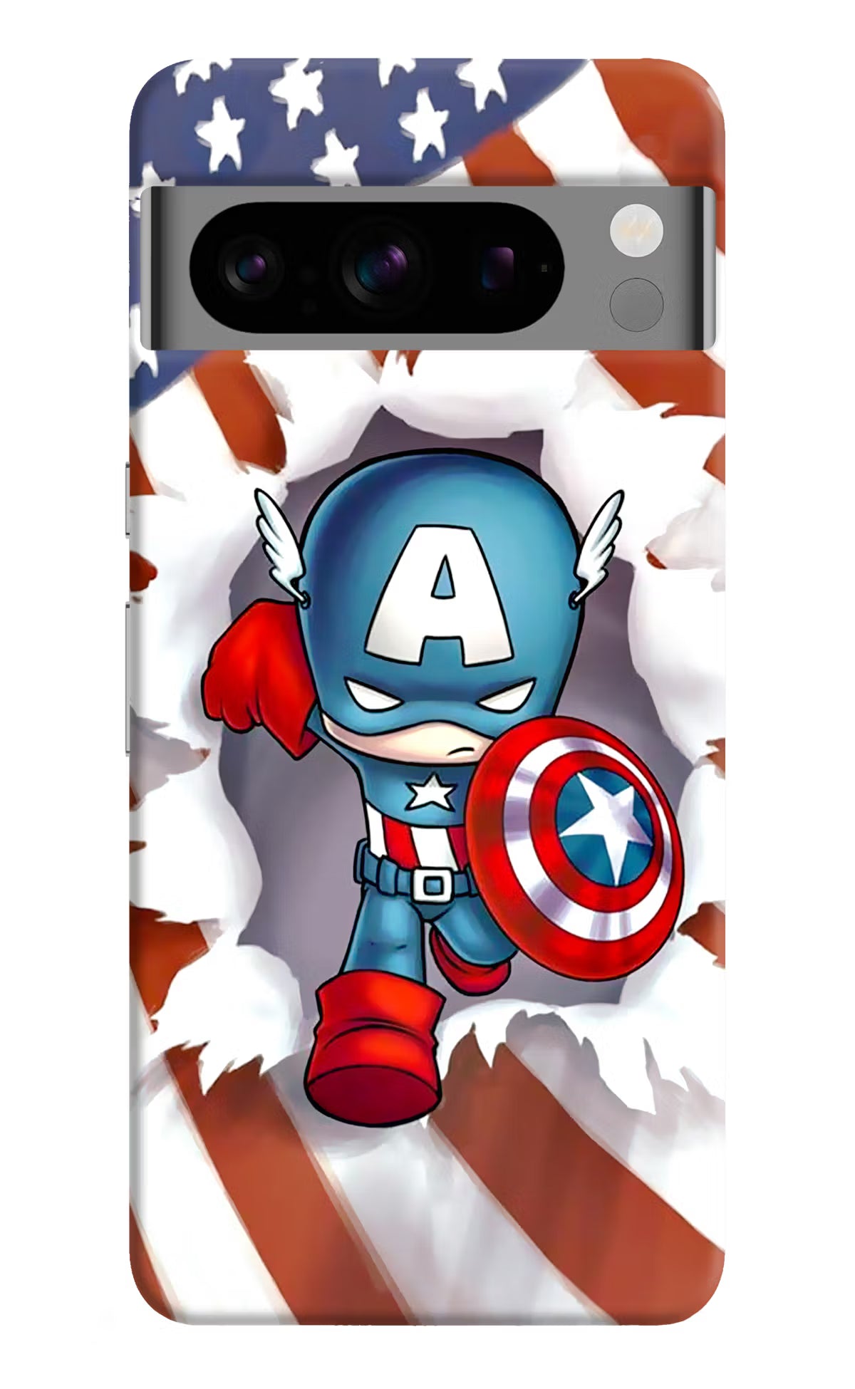 Captain America Google Pixel 8 Pro Hard Case Back Cover by Casekaro