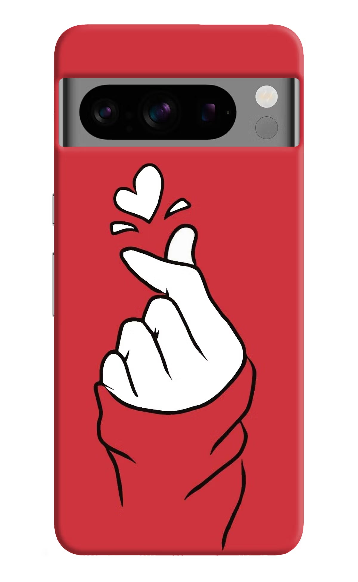 Korean Love Sign Google Pixel 8 Pro Hard Case Back Cover by Casekaro