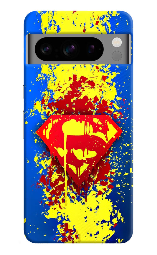 Superman logo Google Pixel 8 Pro Hard Case Back Cover by Casekaro
