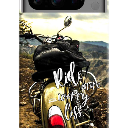 Ride More Worry Less Google Pixel 8 Pro Hard Case Back Cover by Casekaro
