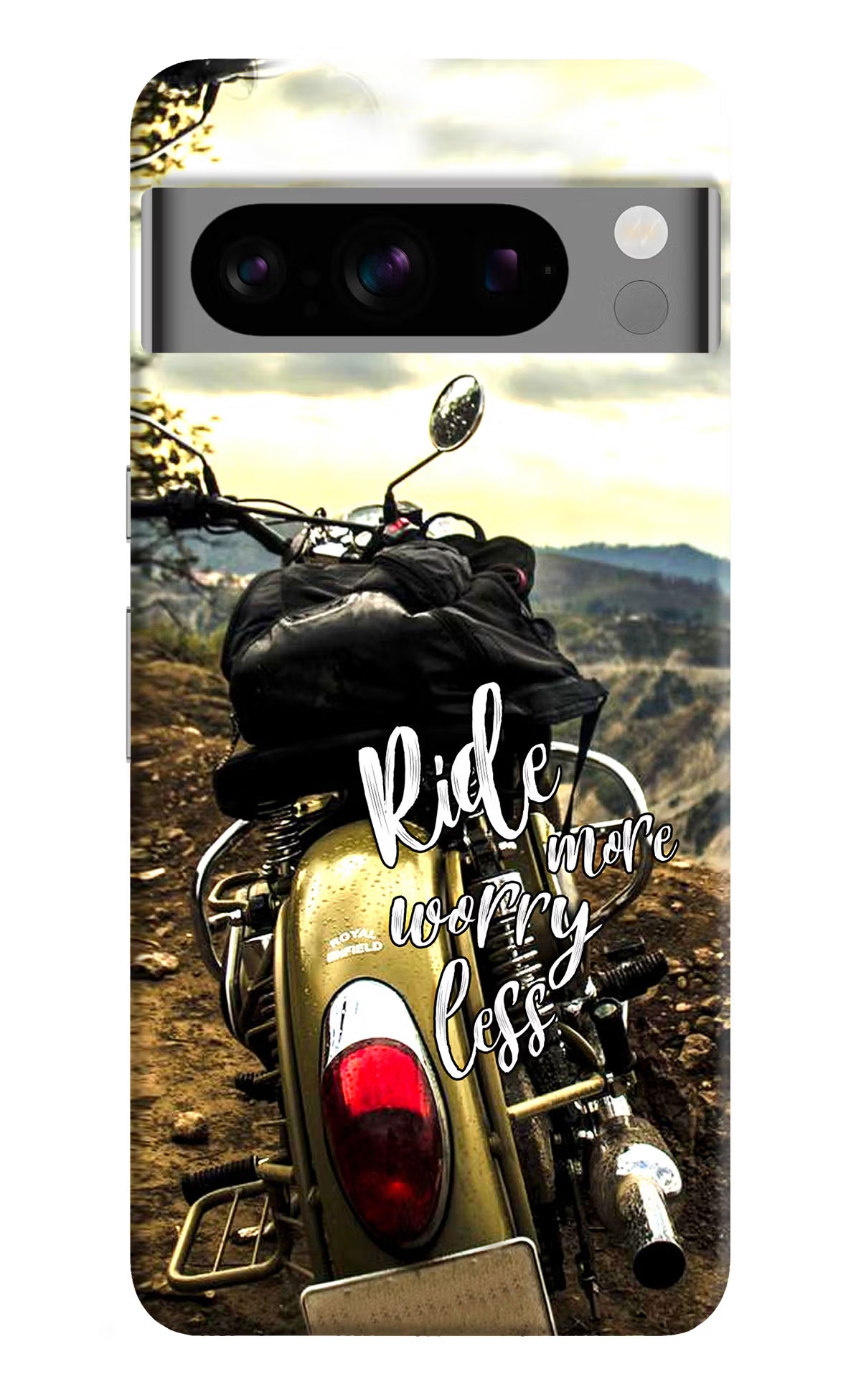 Ride More Worry Less Google Pixel 8 Pro Hard Case Back Cover by Casekaro