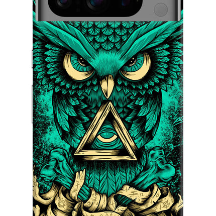 Green Owl Google Pixel 8 Pro Hard Case Back Cover by Casekaro