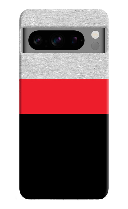 Tri Color Pattern Google Pixel 8 Pro Hard Case Back Cover by Casekaro