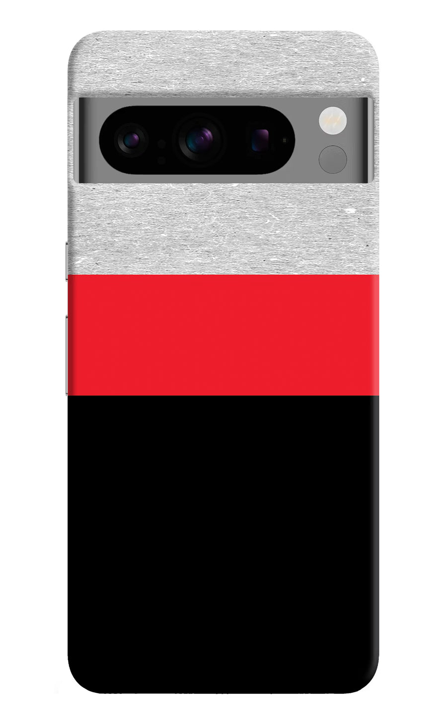 Tri Color Pattern Google Pixel 8 Pro Back Cover, Hard case