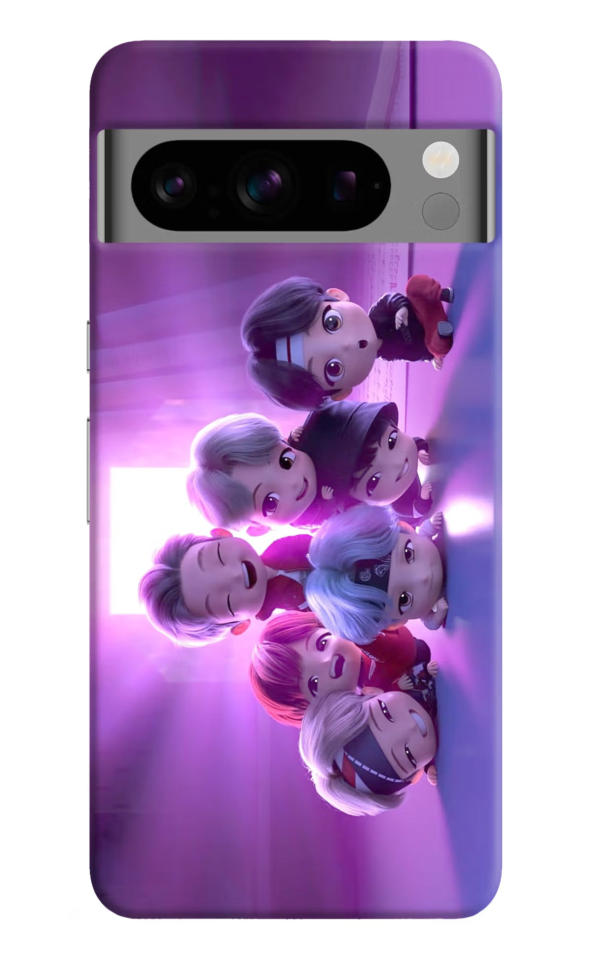 BTS Chibi Google Pixel 8 Pro Hard Case Back Cover by Casekaro