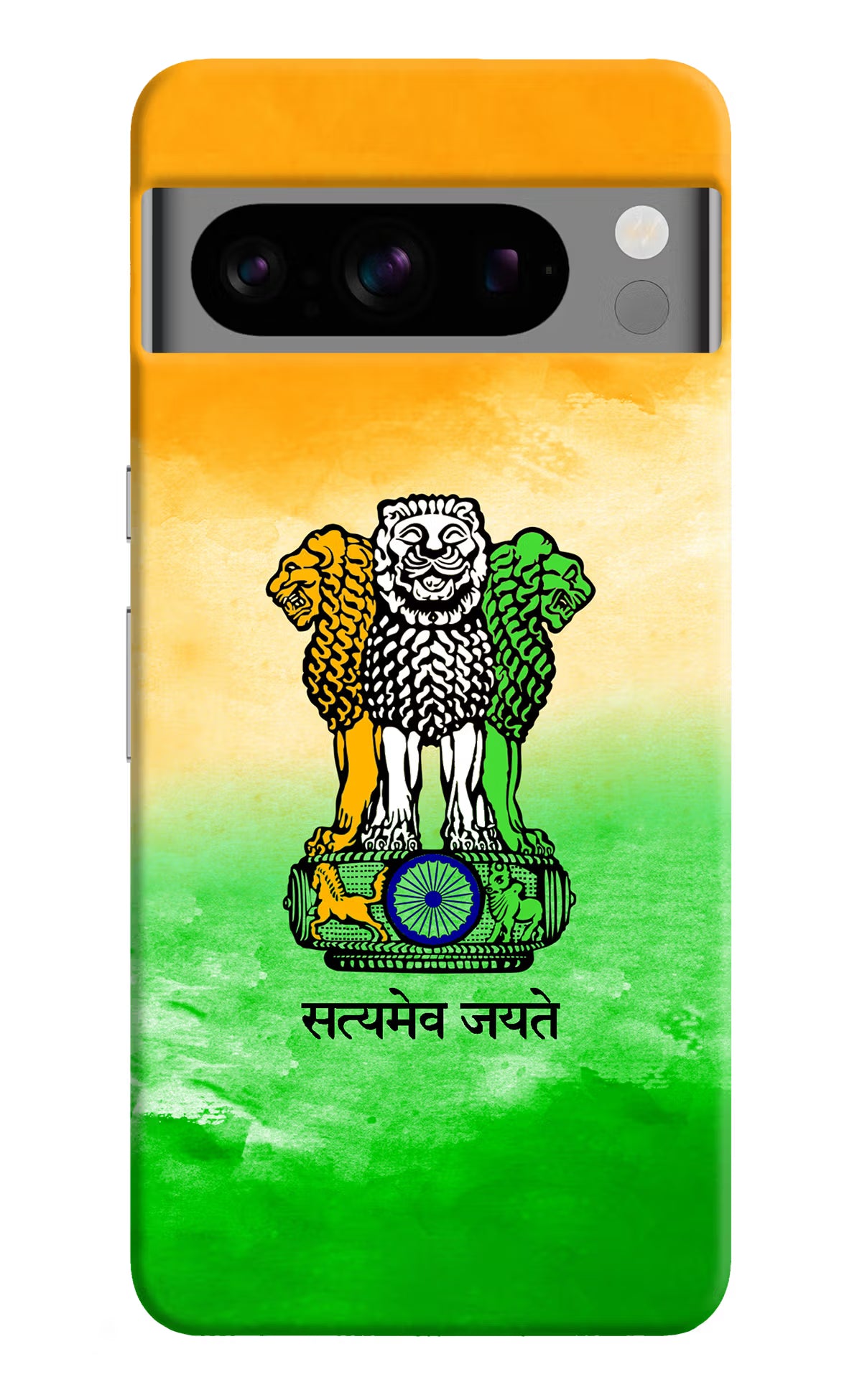 Satyamev Jayate Flag Google Pixel 8 Pro Hard Case Back Cover by Casekaro