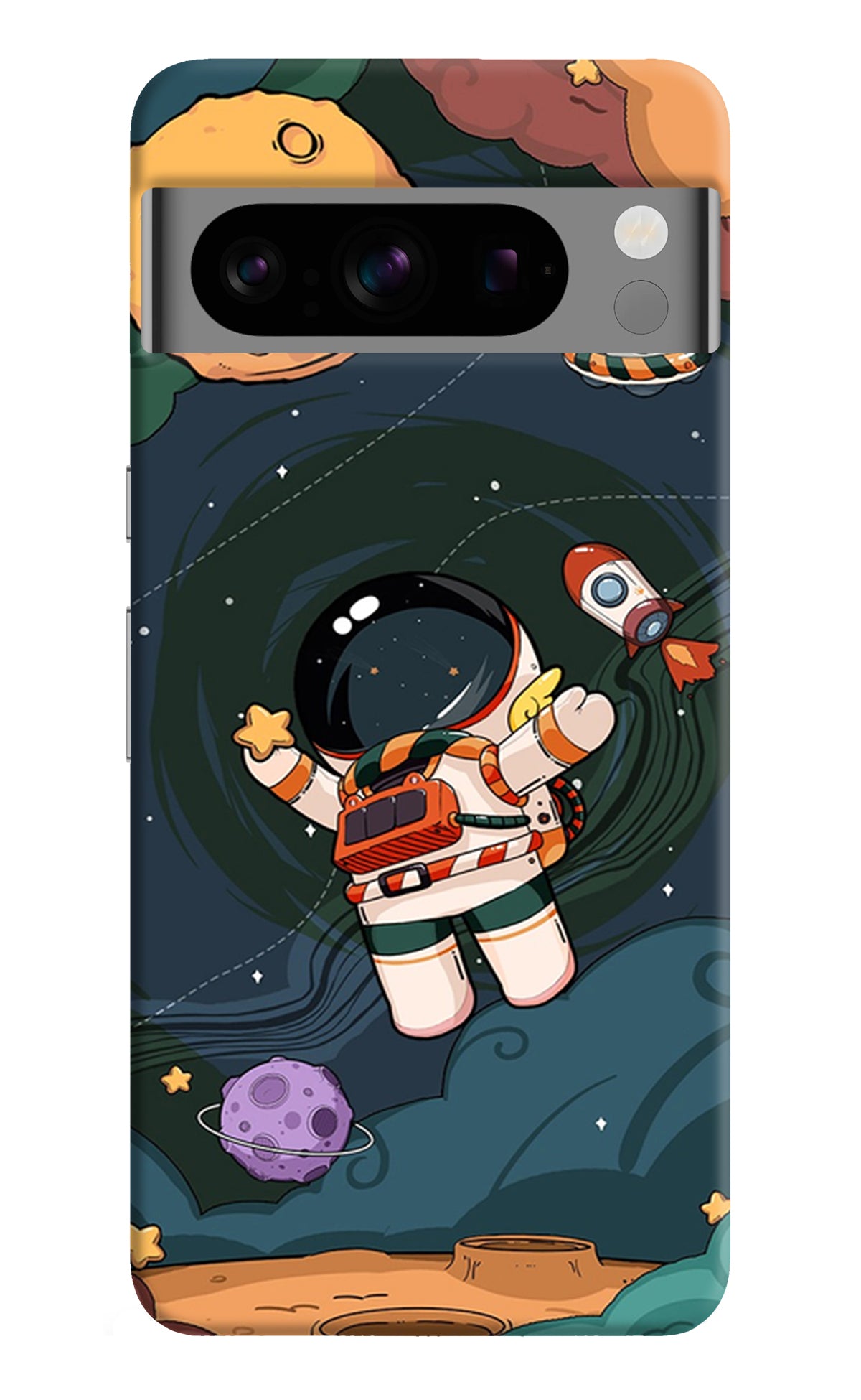 Cartoon Astronaut Google Pixel 8 Pro Back Cover