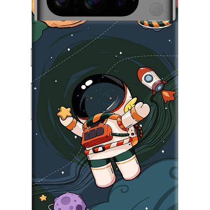 Cartoon Astronaut Google Pixel 8 Pro Hard Case Back Cover by Casekaro