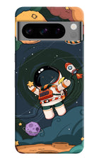 Cartoon Astronaut Google Pixel 8 Pro Hard Case Back Cover by Casekaro