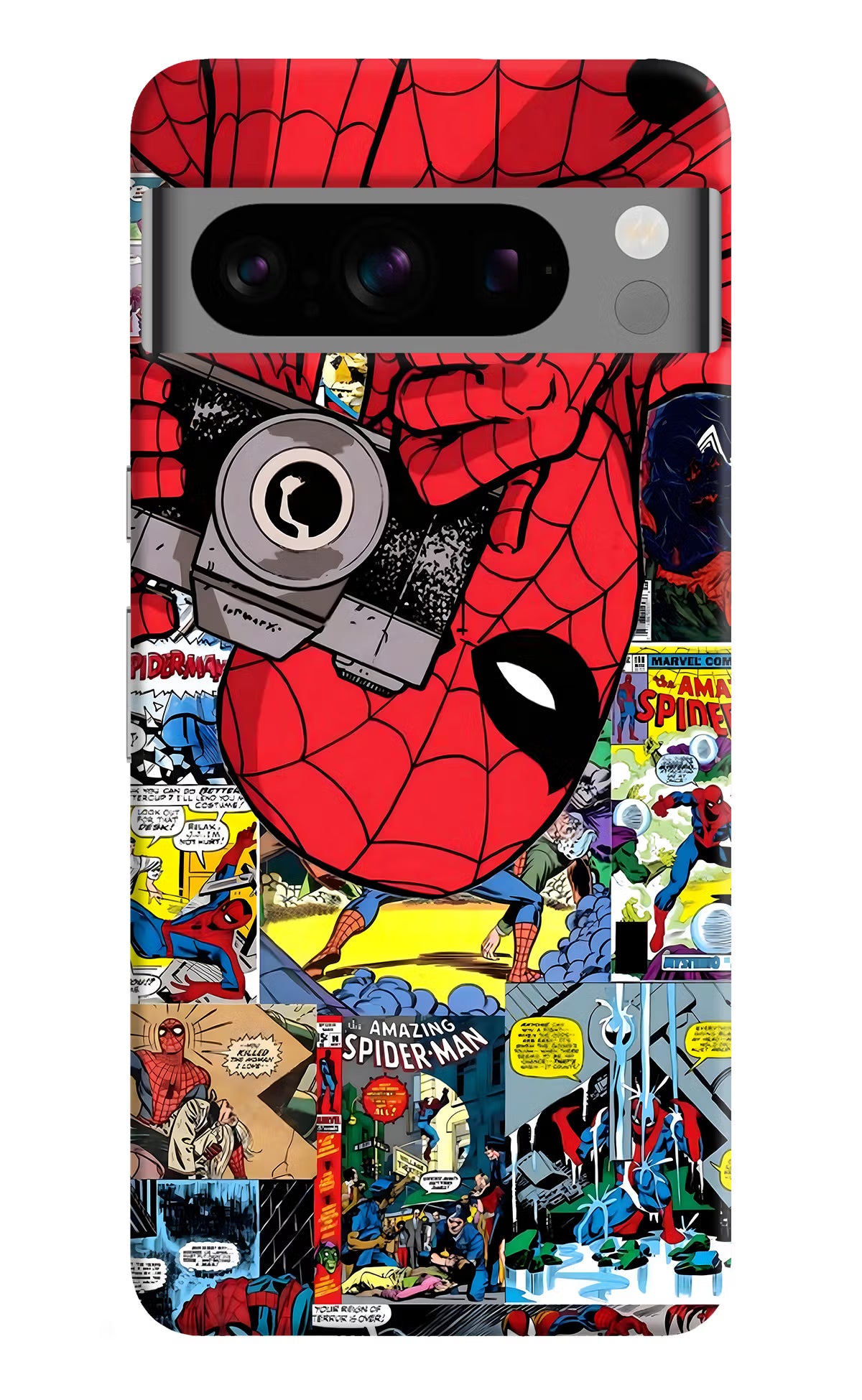 Spider Man Google Pixel 8 Pro Hard Case Back Cover by Casekaro