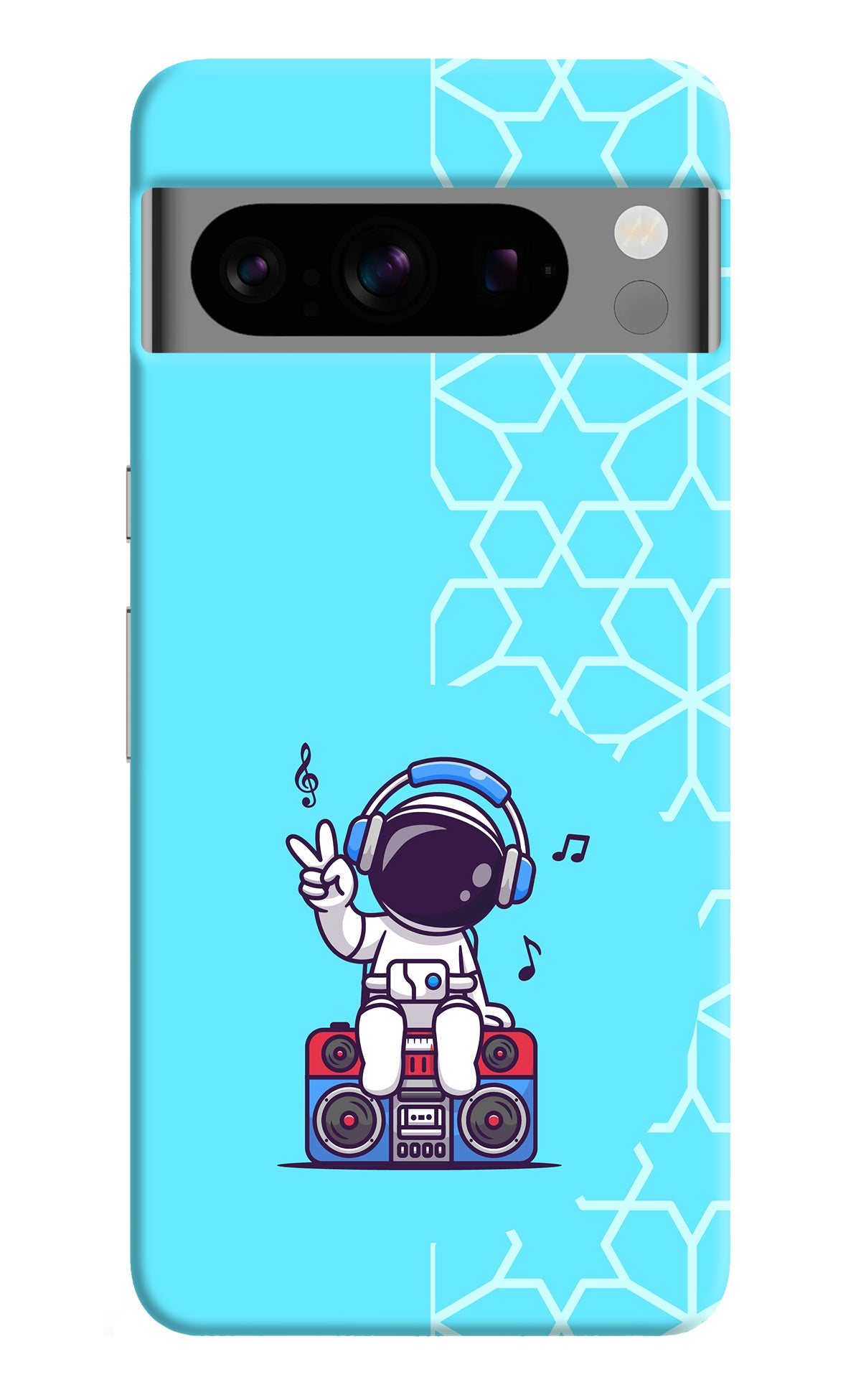 Cute Astronaut Chilling Google Pixel 8 Pro Back Cover