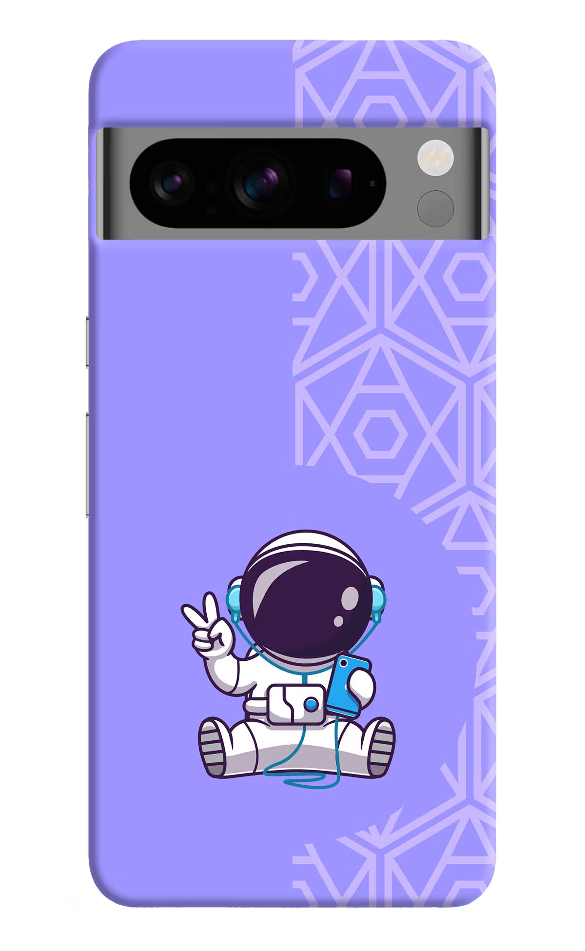 Cute Astronaut Chilling Google Pixel 8 Pro Hard Case Back Cover by Casekaro