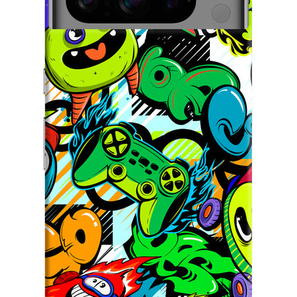 Game Doodle Google Pixel 8 Pro Hard Case Back Cover by Casekaro