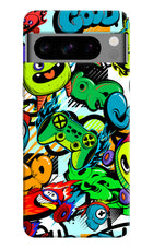 Game Doodle Google Pixel 8 Pro Hard Case Back Cover by Casekaro