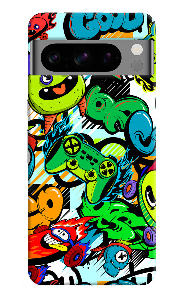 Game Doodle Google Pixel 8 Pro Hard Case Back Cover by Casekaro