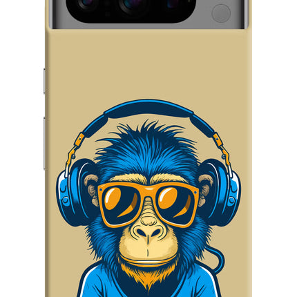 Monkey Headphone Google Pixel 8 Pro Hard Case Back Cover by Casekaro