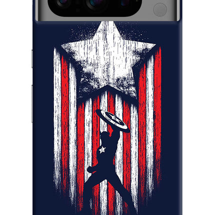 Captain America Marvel Art Google Pixel 8 Pro Hard Case Back Cover by Casekaro