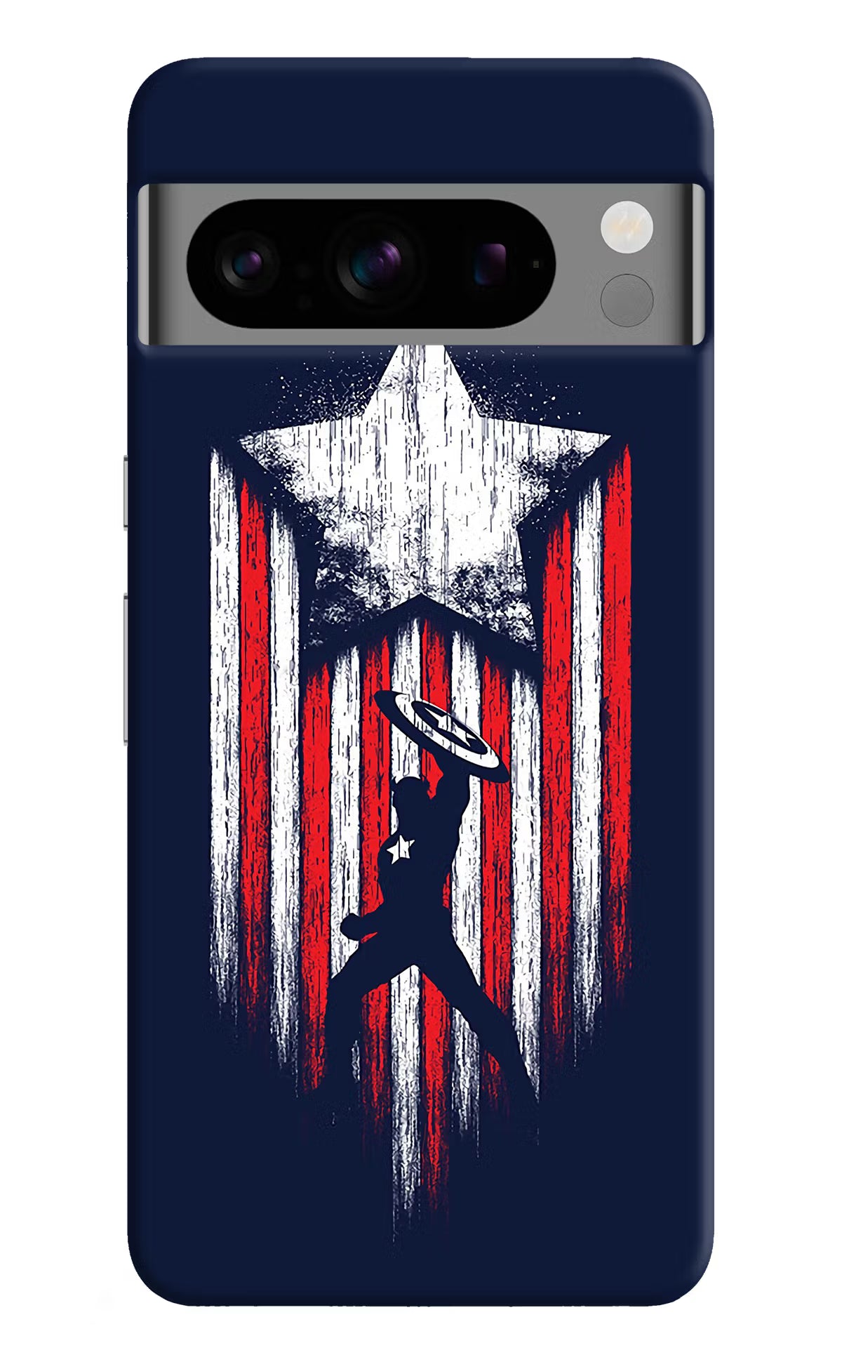 Captain America Marvel Art Google Pixel 8 Pro Hard Case Back Cover by Casekaro