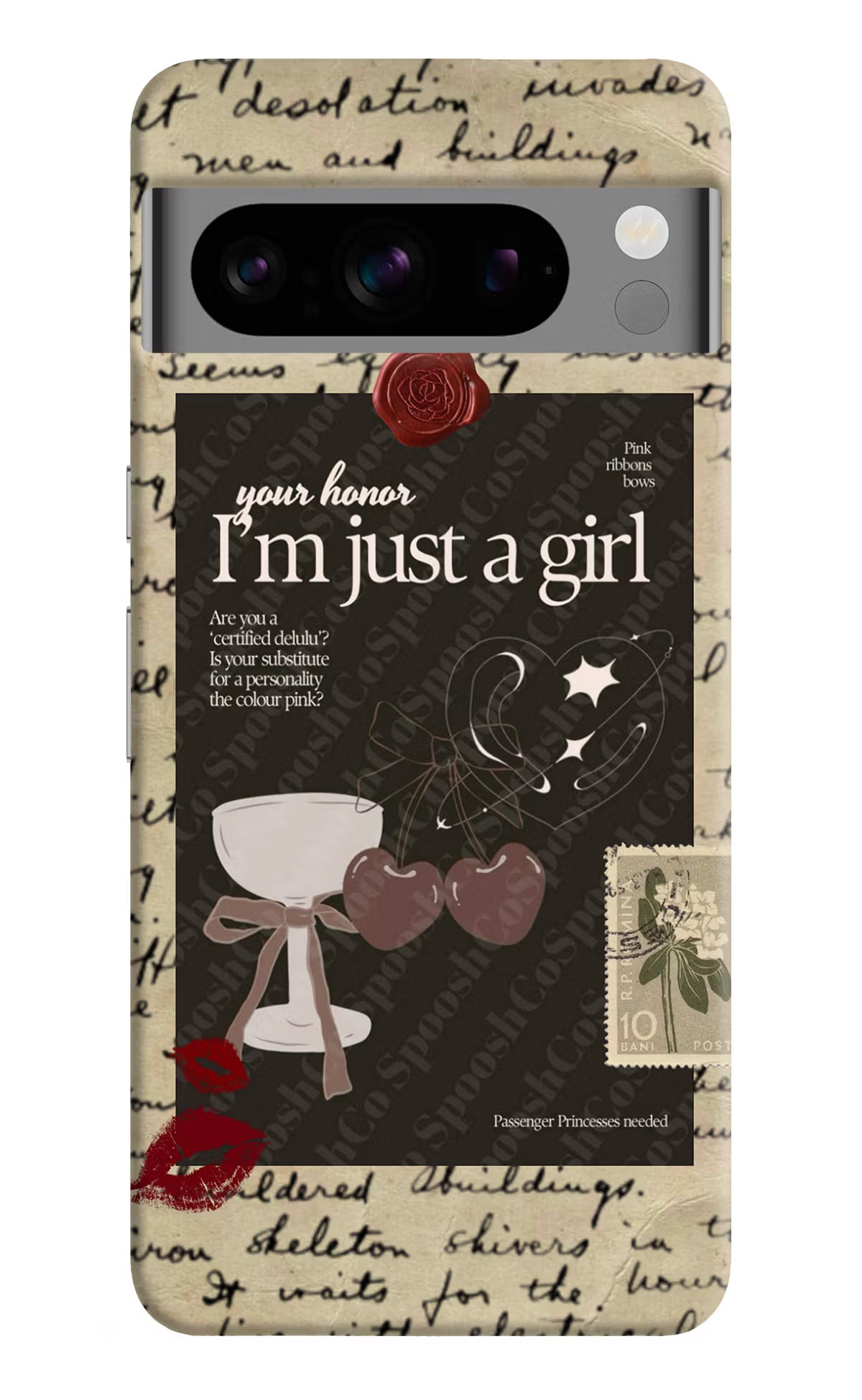 I am just a girl Google Pixel 8 Pro Hard Case Back Cover by Casekaro