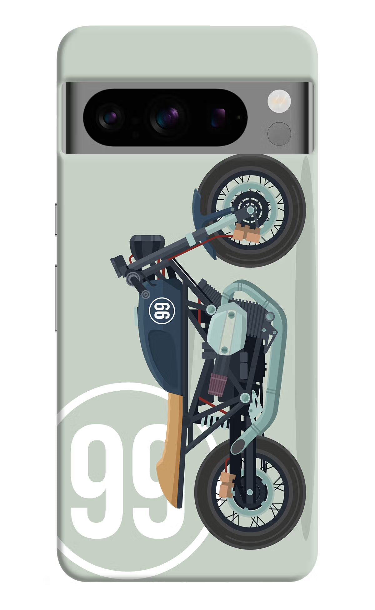 Classic Cafe Racer 99 Google Pixel 8 Pro Hard Case Back Cover by Casekaro