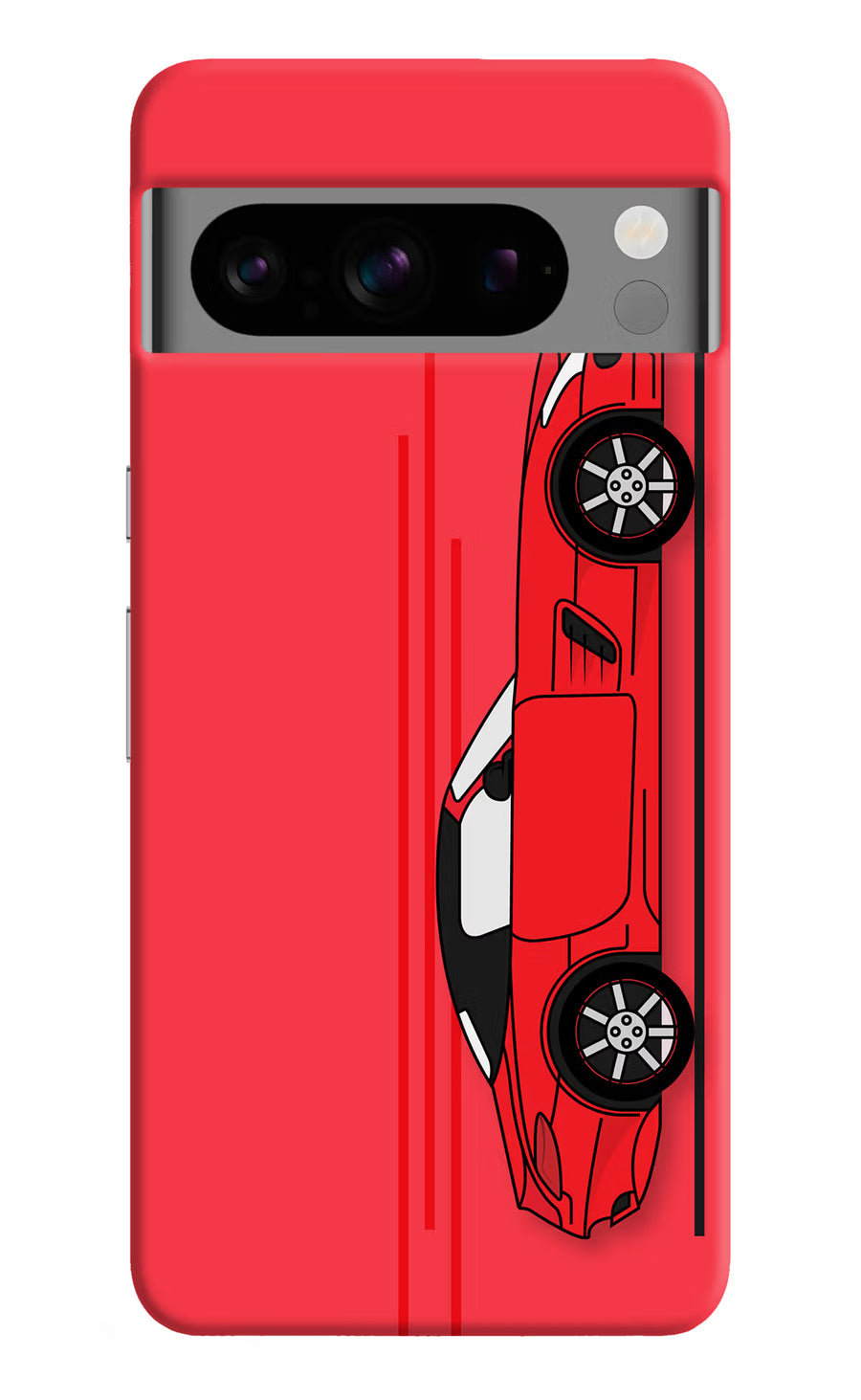 Red Velocity Google Pixel 8 Pro Back Cover, Hard case