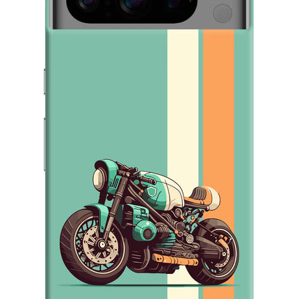 Striped Moto Drift Google Pixel 8 Pro Hard Case Back Cover by Casekaro