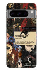 Scorpio Zodiac Google Pixel 8 Pro Hard Case Back Cover by Casekaro