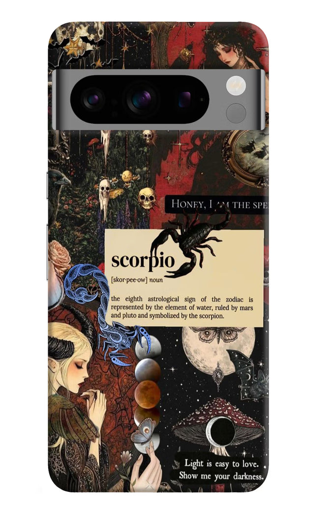 Scorpio Zodiac Google Pixel 8 Pro Hard Case Back Cover by Casekaro
