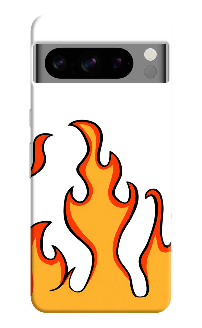 Fired Up – White Google Pixel 8 Pro Hard Case Back Cover by Casekaro