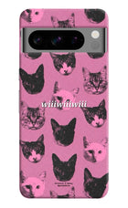 Pink Cats Google Pixel 8 Pro Hard Case Back Cover by Casekaro