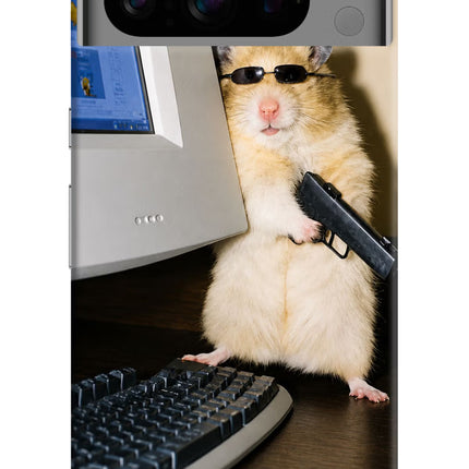 Hacker Hamster Google Pixel 8 Pro Hard Case Back Cover by Casekaro