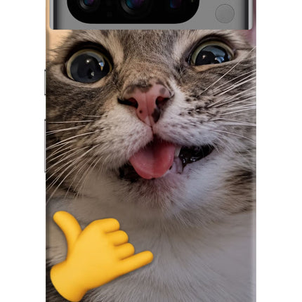 Silly Cat Call Google Pixel 8 Pro Hard Case Back Cover by Casekaro