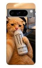 Gamer Cat Energy Google Pixel 8 Pro Hard Case Back Cover by Casekaro