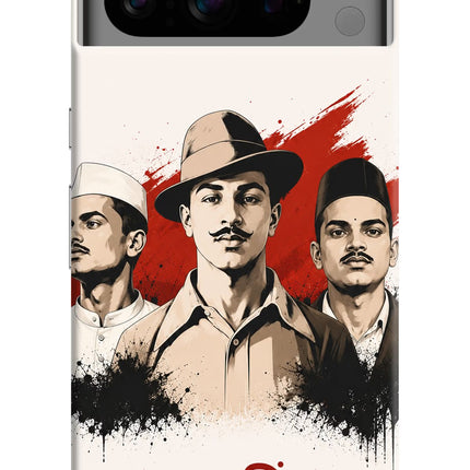 Bhagat Singh Trio Google Pixel 8 Pro Hard Case Back Cover by Casekaro