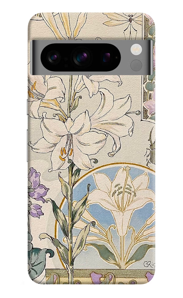 White Lily Google Pixel 8 Pro Hard Case Back Cover by Casekaro