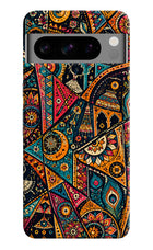 Folk Print Google Pixel 8 Pro Hard Case Back Cover by Casekaro