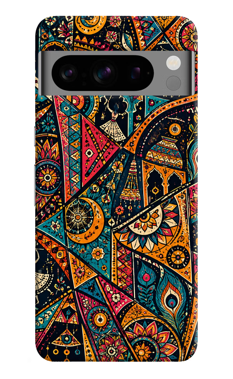 Folk Print Google Pixel 8 Pro Back Cover, Hard case