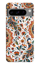 White Mayura Google Pixel 8 Pro Hard Case Back Cover by Casekaro