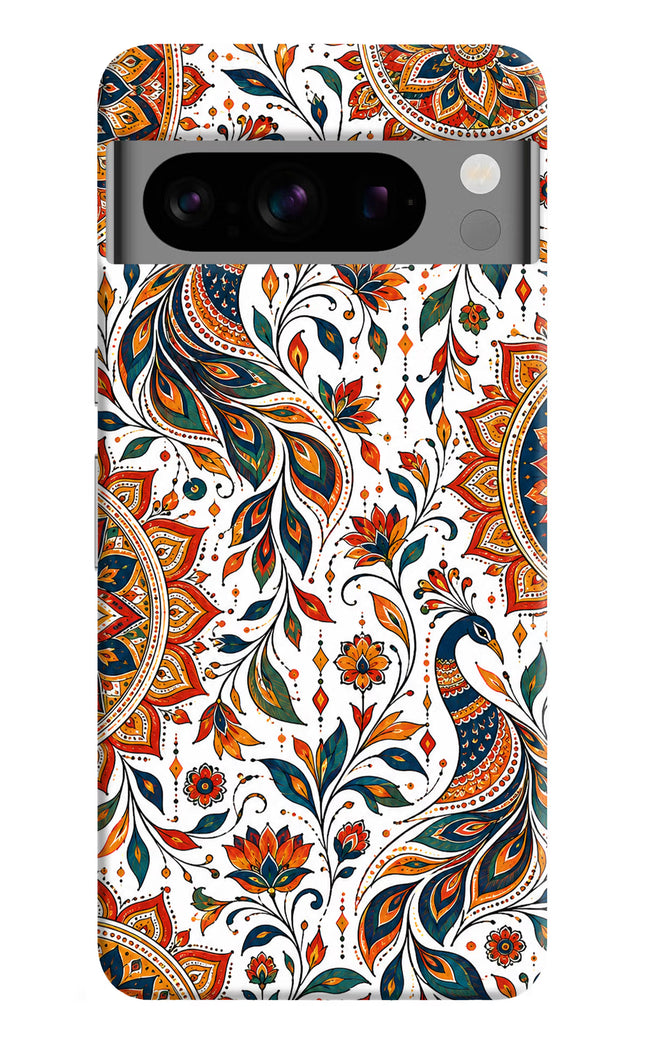 White Mayura Google Pixel 8 Pro Hard Case Back Cover by Casekaro